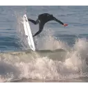 Tavola da surf Isola del Canale in Bianco e Nero