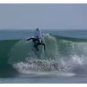 Tavola da surf Isola del Canale in Bianco e Nero