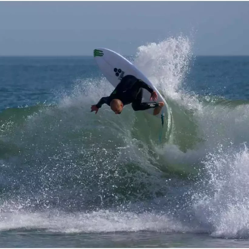 Tavola da surf Isola del Canale in Bianco e Nero