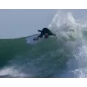Tavola da surf Isola del Canale in Bianco e Nero
