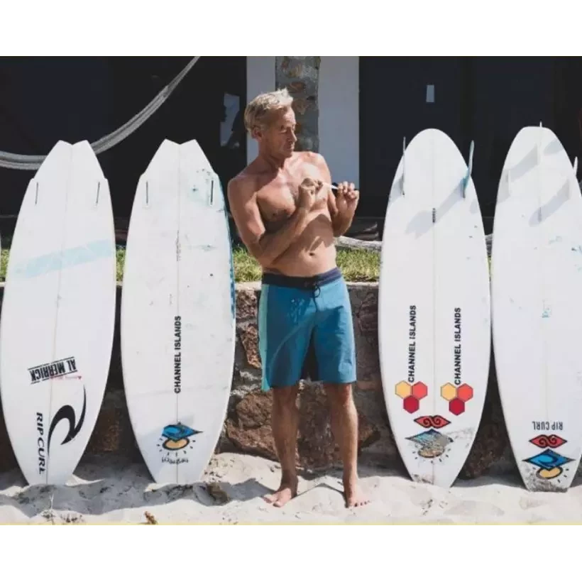 Surfplank Channel Island Zwart en Wit