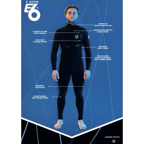 Muta surf Rip Curl E-Bomb 4/3mm Muta surf Rip Curl E-Bomb 4/3mm