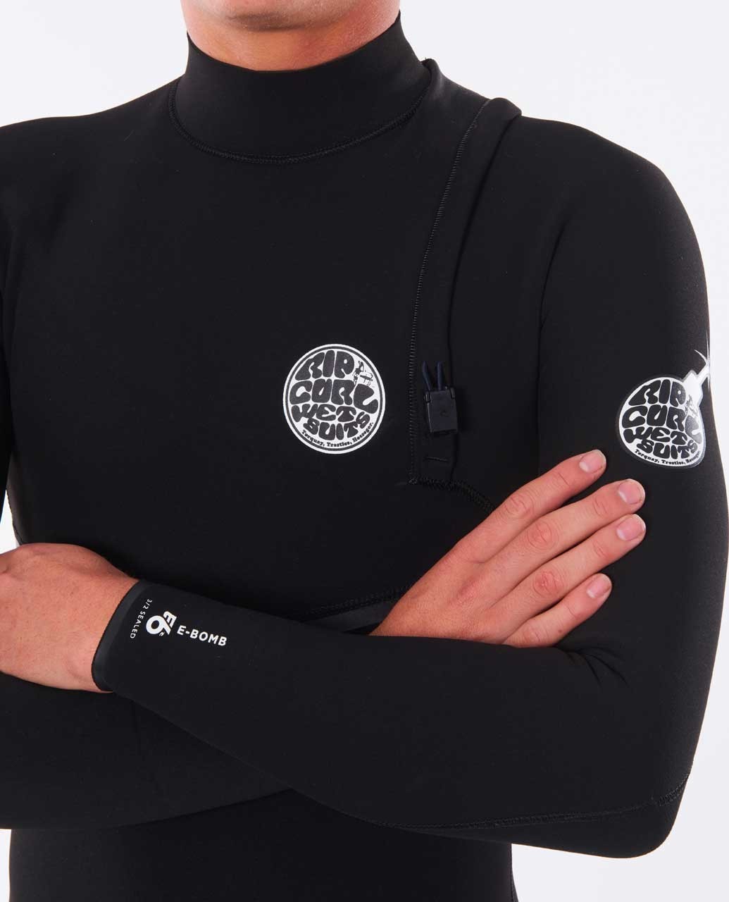 Rip Curl 2025 Hommes E-Bomb 3/2mm Zip Free Combinaison Néoprène 17OMFS