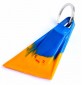 Bodyboard fin keychain