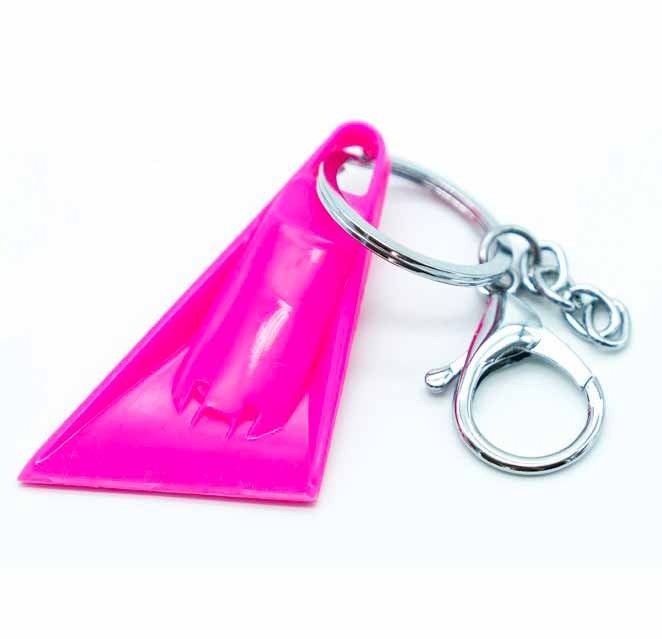 Bodyboard fin keychain