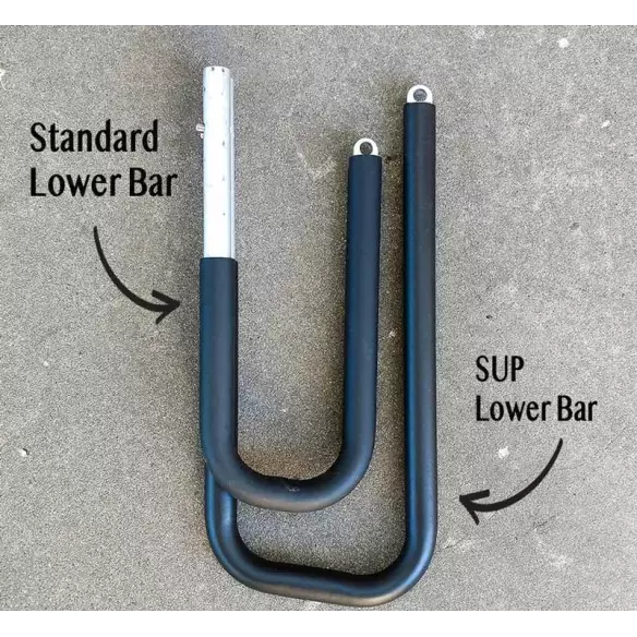 SUP adapter for bicycle board rack Moved By Bikes
