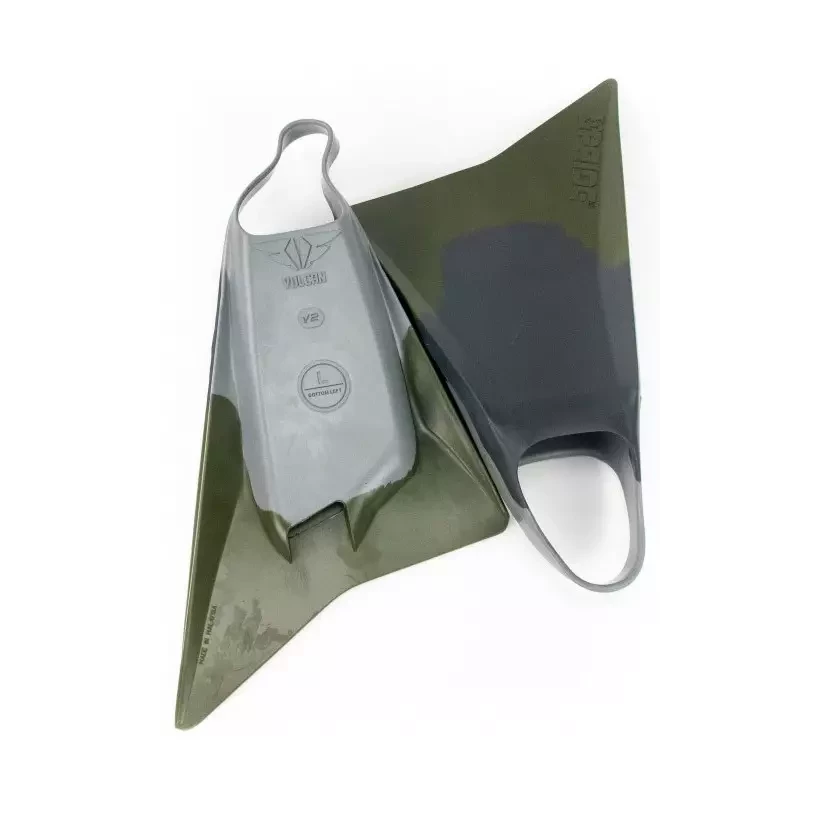 Aletas de Bodyboard Pride Vulcan V2 Grey/khaky