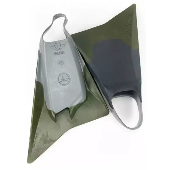 Aletas de Bodyboard Pride Vulcan V2 Grey/khaky Aletas de Bodyboard Pride Vulcan V2 Grey/khaky
