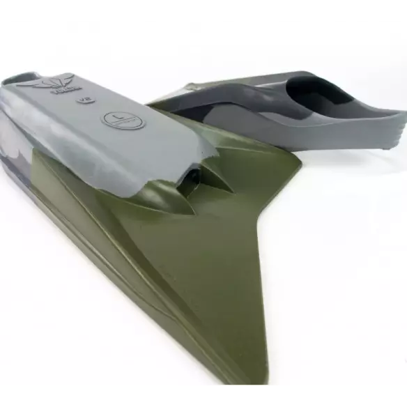 Aletas de Bodyboard Pride Vulcan V2 Grey/khaky Aletas de Bodyboard Pride Vulcan V2 Grey/khaky