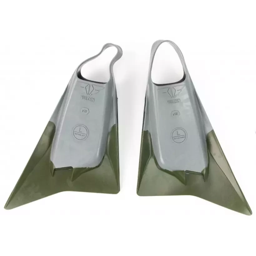Aletas de Bodyboard Pride Vulcan V2 Grey/khaky