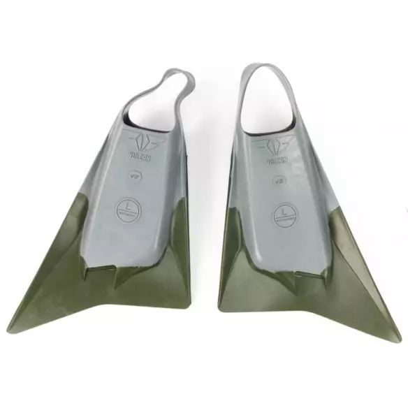 Aletas de Bodyboard Pride Vulcan V2 Grey/khaky Aletas de Bodyboard Pride Vulcan V2 Grey/khaky