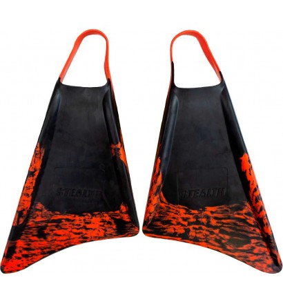 Pé de pato bodyboard Stealth S1 Black/Orange