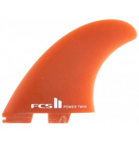 Quilhas surf twin fins FCSII Power Twin PG + Stabilizer