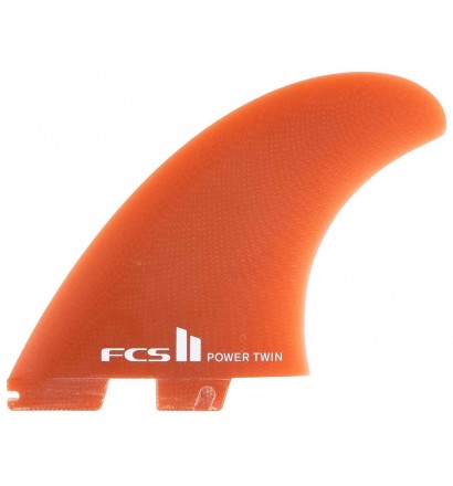 Ailerons de surf twin fins FCSII Power Twin PG + Stabilizer