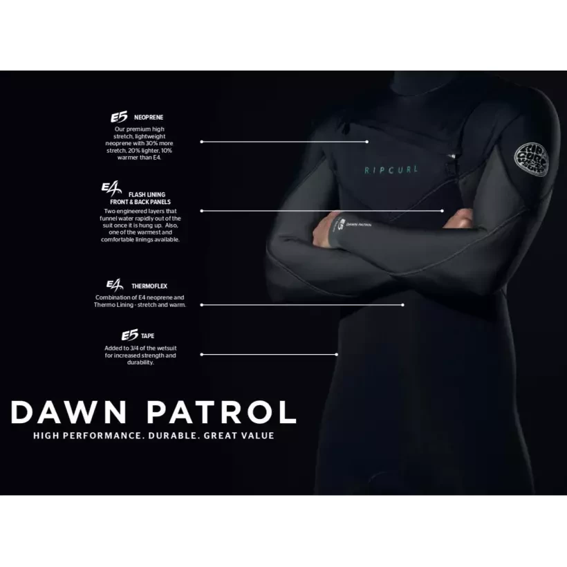 Wetsuit Rip Curl Dawn Patrol 4/3mm Junior