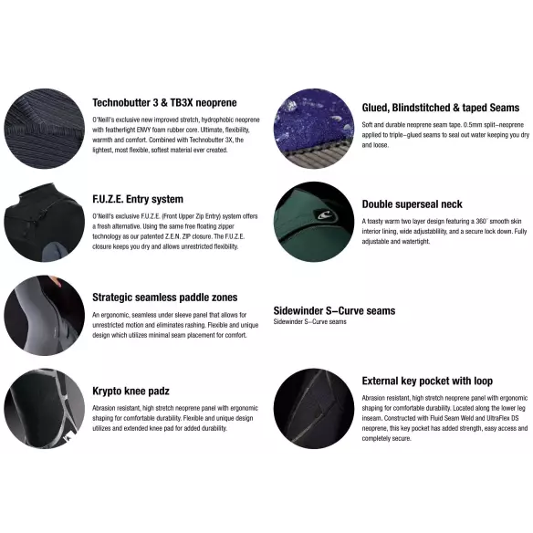 Neopreen O Neill Hyperfreak 4/3mm+ Neopreen O Neill Hyperfreak 4/3mm+
