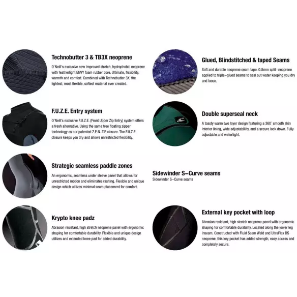 Neopreen O Neill Hyperfreak 5/4mm + Neopreen O Neill Hyperfreak 5/4mm +