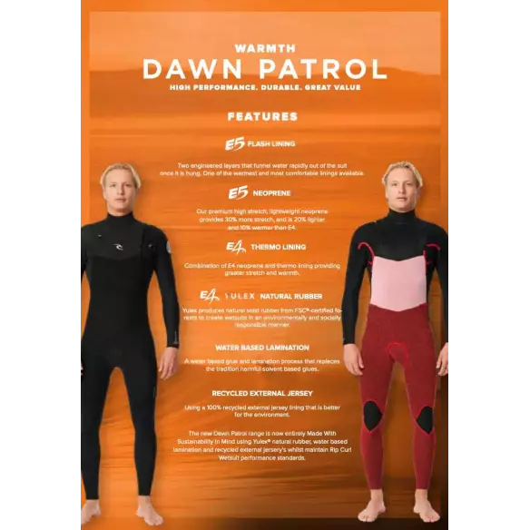 Muta surf Rip Curl Dawn Patrol 4/3mm Junior