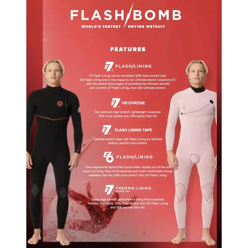 Fato Surf Rip Curl Flash-Bomb 4/3mm CZ