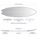 Tabla de surf Slater Designs Great White