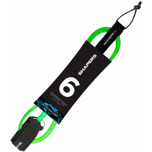Leash de surf Shapers Air Lite green