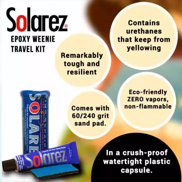 Kit de réparation Solarez weenie travel kit Poliester Kit de réparation Solarez weenie travel kit Poliester