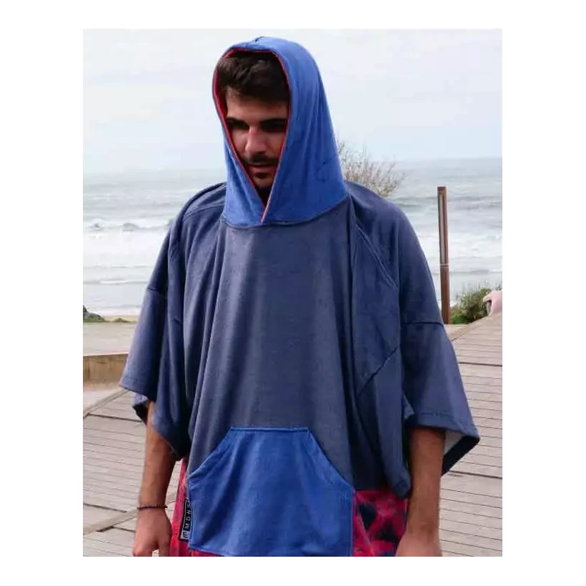 Poncho handdoek Madness Navy Palm