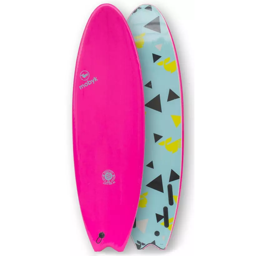 Prancha de surf softboard Mobyk Fish Quad