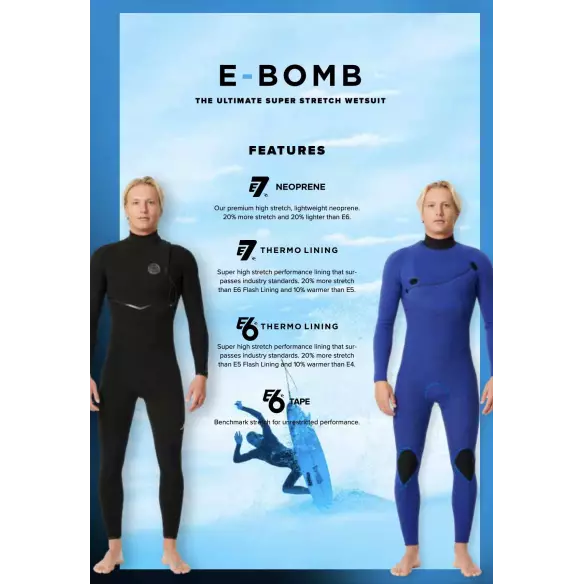 Neoprenanzug Rip Curl E-Bomb 4/3mm Neoprenanzug Rip Curl E-Bomb 4/3mm