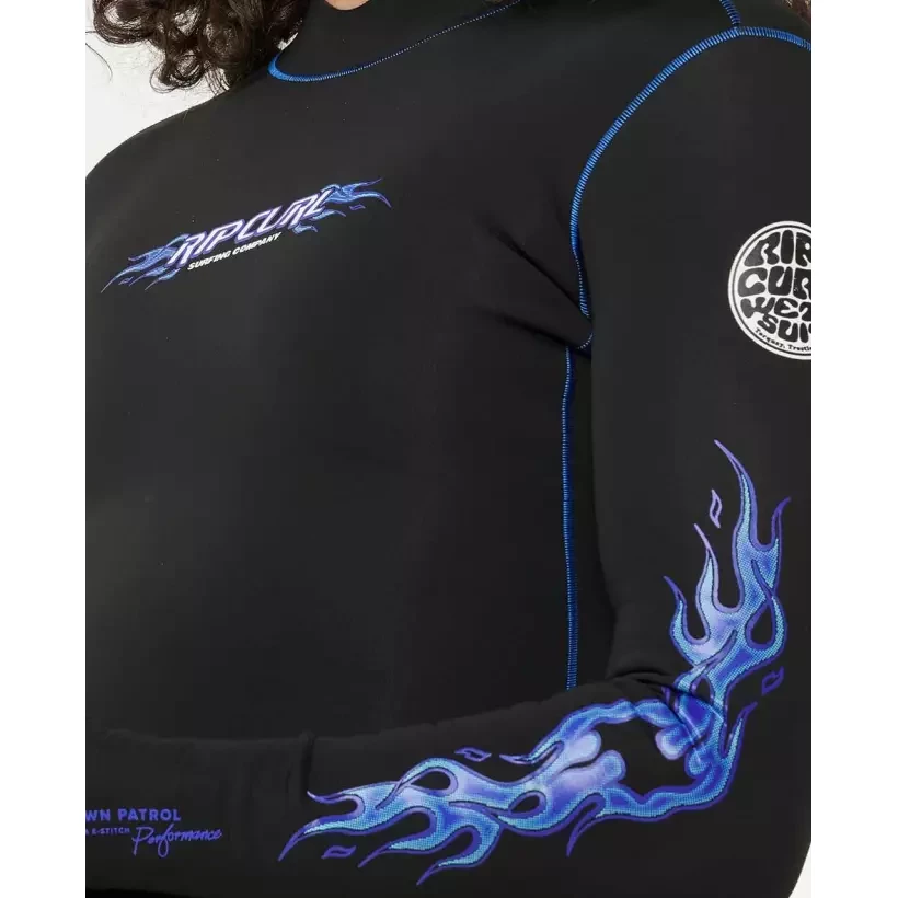 Top muta surf Rip Curl Dawn Patrol 1,5mm Medina Flames