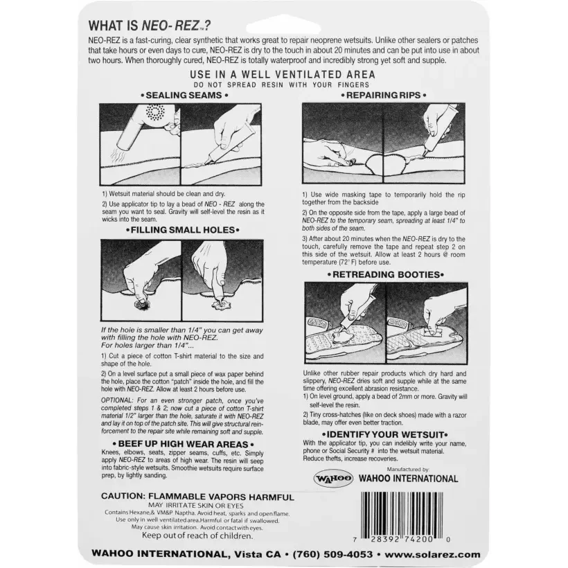 Solarez Neo-Rez wetsuit glue