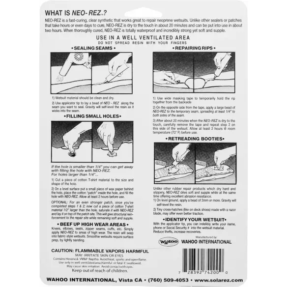 Solarez Neo-Rez wetsuit glue