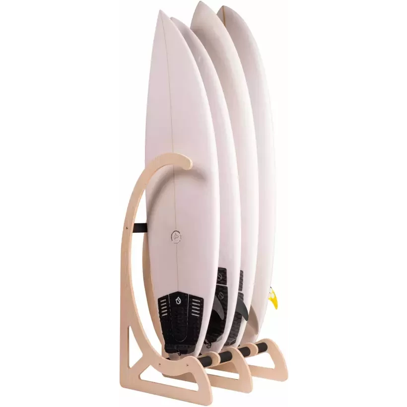 Scaffale verticale per tavole da surf Surflogic Wooden Free standing surfboard rack