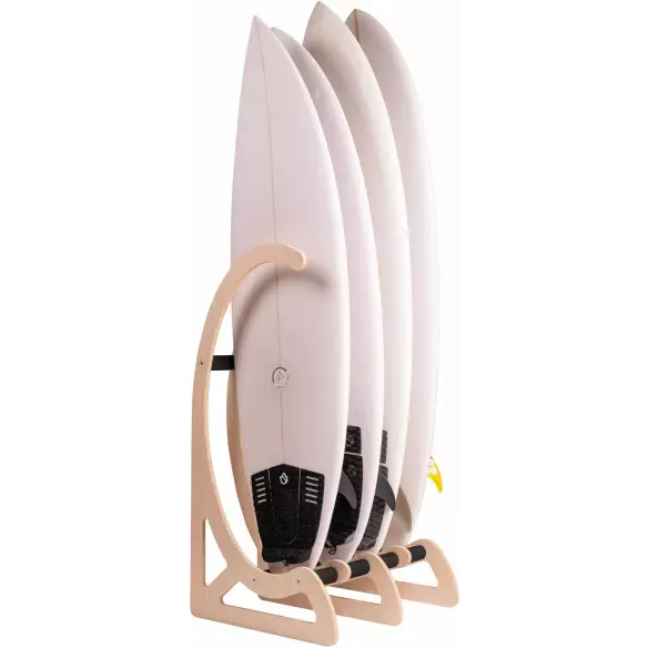 Estante vertical Surflogic Wooden Free standing surfboard rack