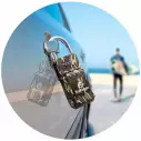 Serratura di chiave dell'automobile del Surf Logica