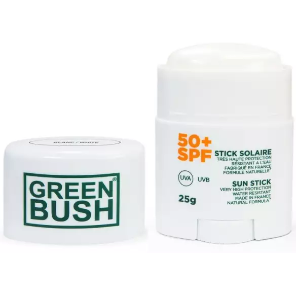 Stick solar Green Bush SPF 50 White