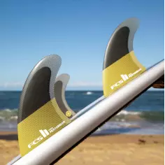 Ailerons de surf FCSII Performer PC Tranquil Blue 2