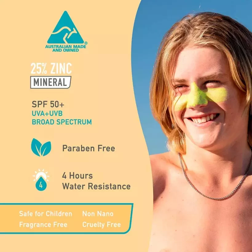 Crème solaire Sun Zapper Zinc Stick SPF 50+ Gold