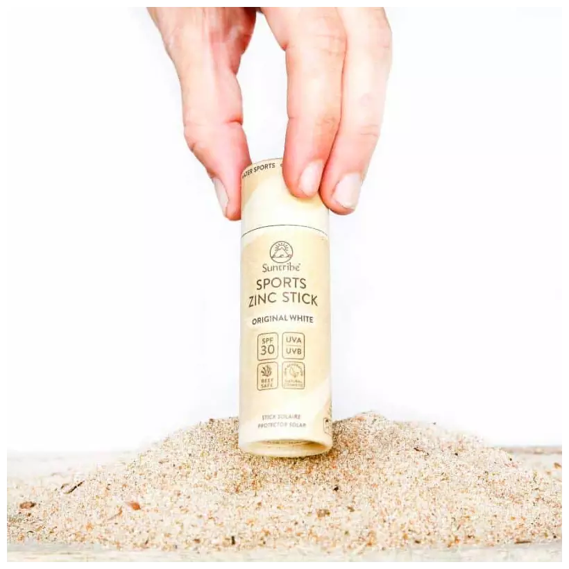 Stick solaire Suntribe Natural Zinc SPF30 original white