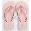 Rip Curl Script wave BLOOM Rose Gold flip flops