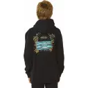 Sweat-shirt Rip Curl LOST ISLANDS ART HOOD Black