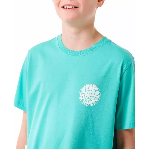 Camisa Rip Curl WETSUIT ICON TEE ­KIDS Acqua