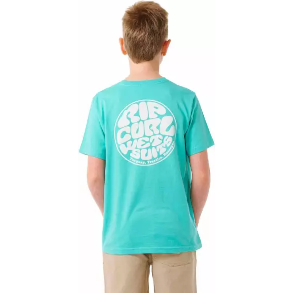 Rip Curl T-Shirt WETSUIT ICON TEE ­KIDS Acqua