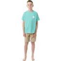Camisa Rip Curl WETSUIT ICON TEE ­KIDS Acqua