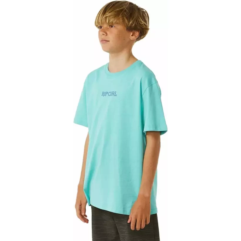 Rip Curl T-Shirt LOST ISLANDS ART TEE ­BOYS Acqua