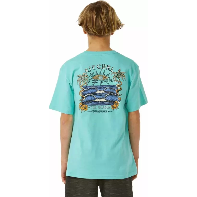 Rip Curl T-Shirt LOST ISLANDS ART TEE ­BOYS Acqua