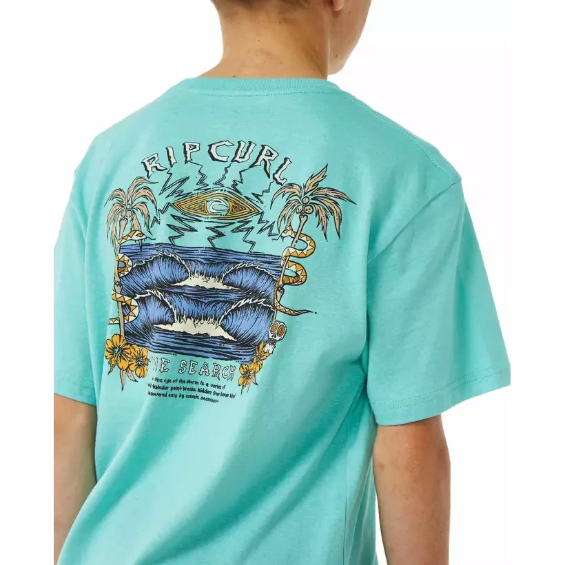 Camiseta Rip Curl LOST ISLANDS ART TEE ­BOYS Acqua
