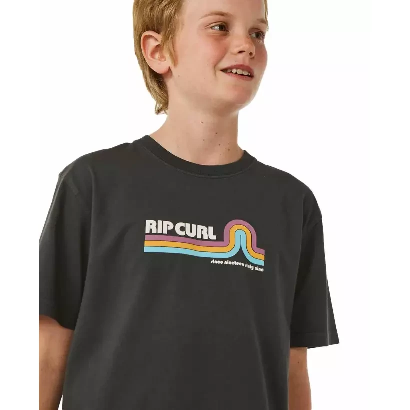 Camisa Rip Curl SURF REVIVAL MUMMA TEE­ BOY WASHED BLACK