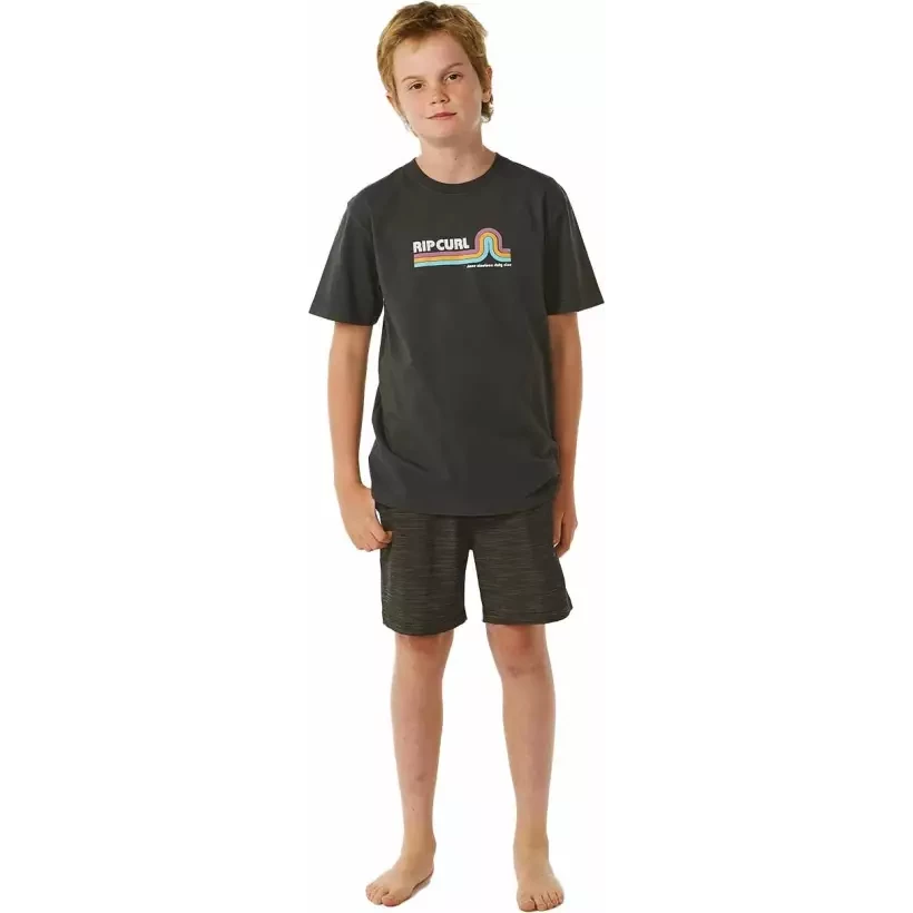 Rip Curl T-Shirt SURF REVIVAL MUMMA TEE­ BOY WASHED BLACK