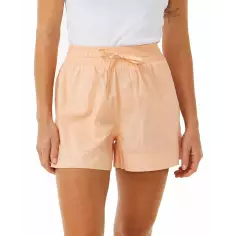 Rip Curl short POPLIN CRUSHIN WALK SHORT BRIGHT PEACH